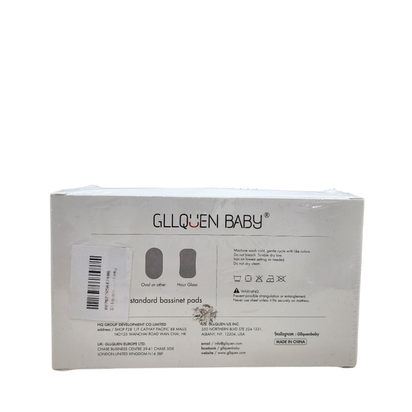 GLLQUEN BABY 4 Pieces Mattress Protector Fitted Bassinet Sheet - Picture 6 of 8